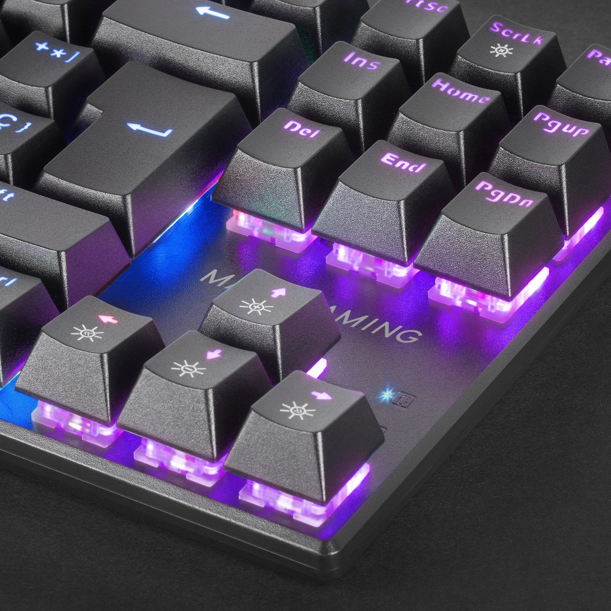 Mars Gaming Mk80 Teclado Gaming Mecanico - Tkl Compacto - Iluminacion Rgb - Switches Antipolvo - Teclas Imborrables -