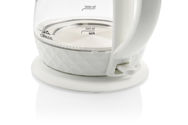 Eta Crystal Tetera Eléctrica 1,7 L 2200 W Transparente, Blanco