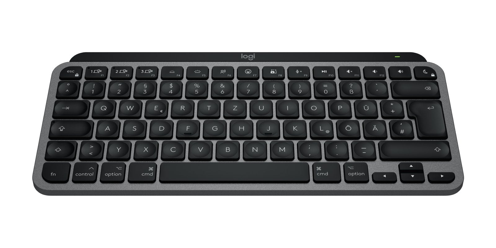 EAN 5099206122086 - Logitech MX Keys Mini For Mac teclado Hogar / Oficina Bluetooth QWERTZ Alemán Negro, Gris imagen 2