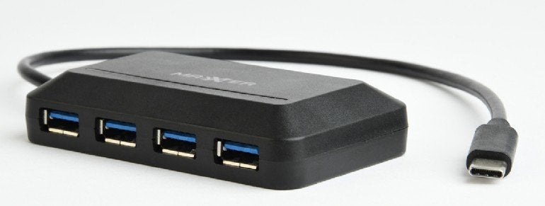 EAN 8716309103152 - Maxxter ACT-HUB3C-4P hub de interfaz USB 3.2 Gen 1 (3.1 Gen 1) Type-A 5000 Mbit/s Negro imagen 1