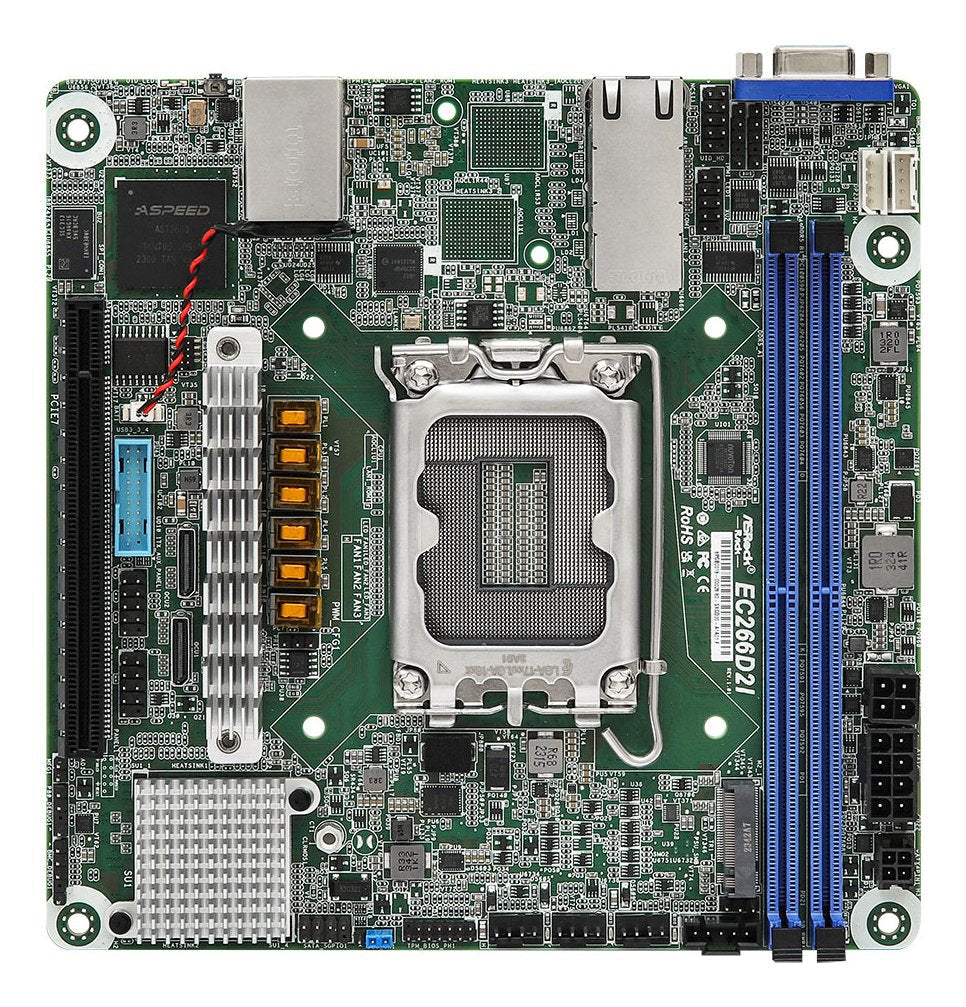 Asrock Placa Base Ec266d2i Mini-Itx Socket 1700 Ddr5-Only Single