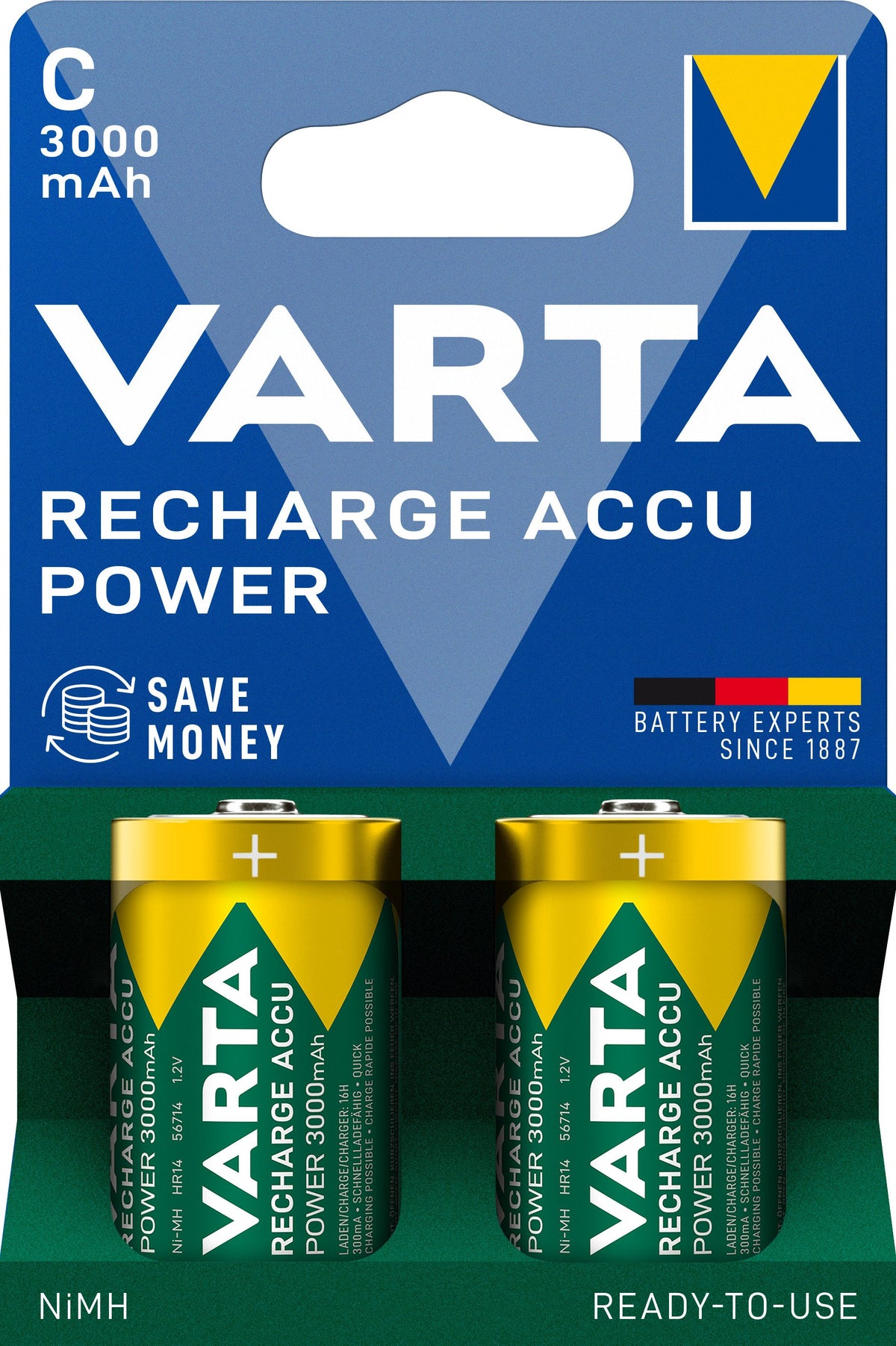 EAN 4008496133529 - Varta 56714 101 412 pila doméstica Batería recargable C Níquel-metal hidruro (NiMH) imagen 2
