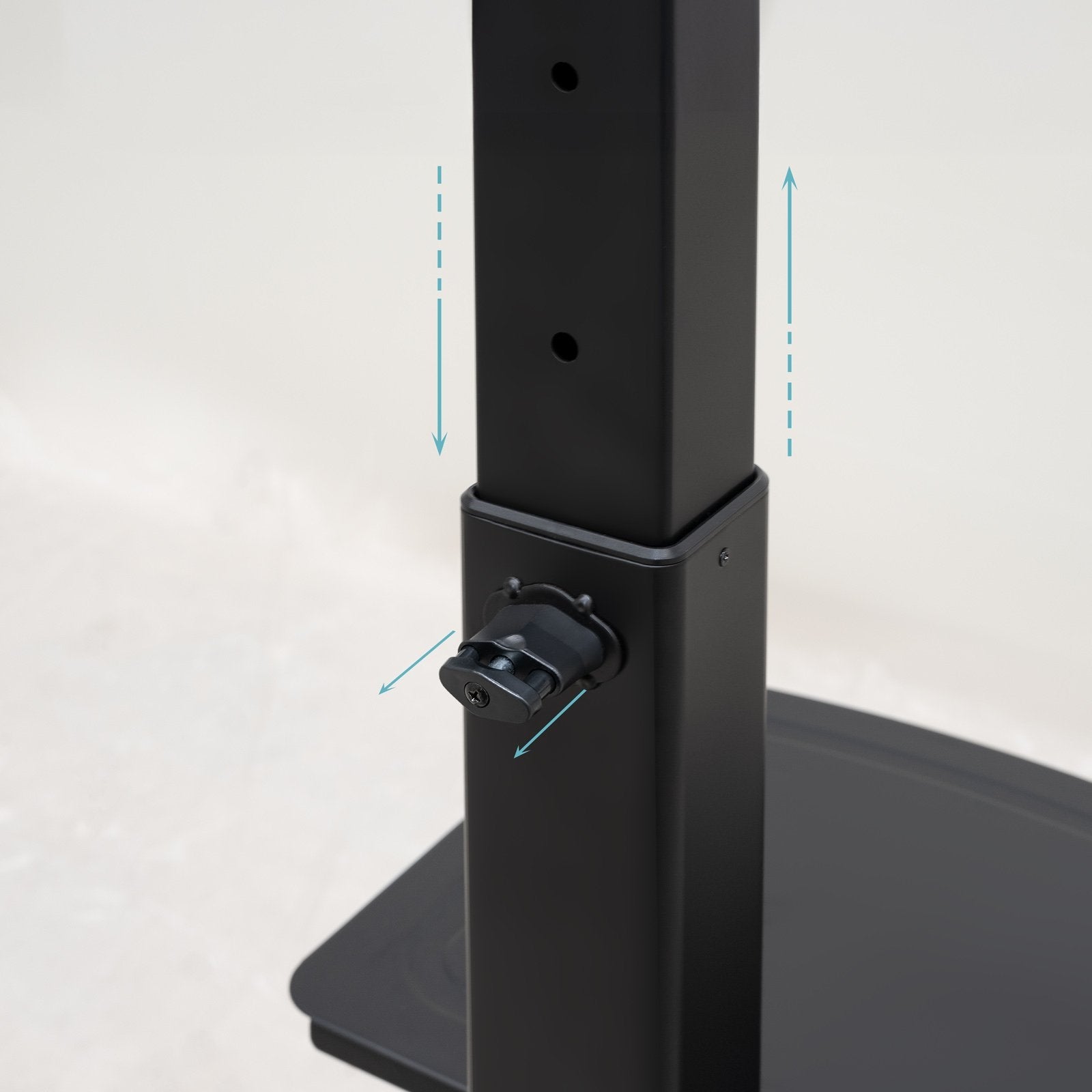 Soporte De Suelo Inclinable Con Ruedas Tooq Fs1184m-B Para Tv De 35-70' Hasta 70kg