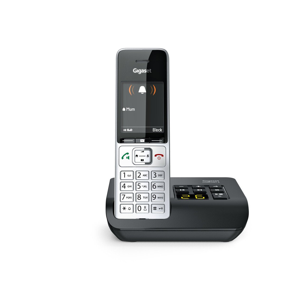 EAN 4250366866628 - Gigaset COMFORT 500A Teléfono DECT/analógico Identificador de llamadas Negro, Plata imagen 3