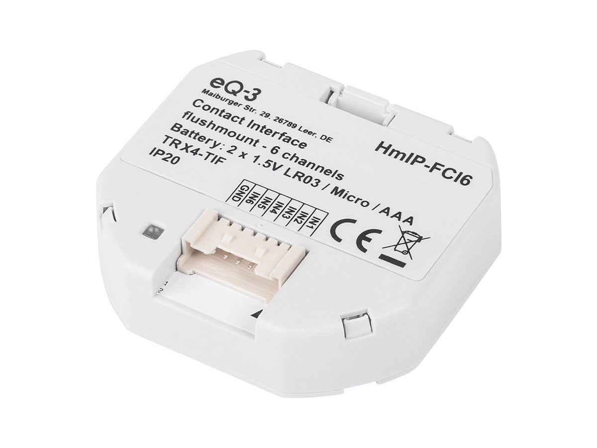 Interfaz De Contacto Ip Homematic Empotrada 6 Vías Hmip-Fci6, Relé Blanco 153501a0
