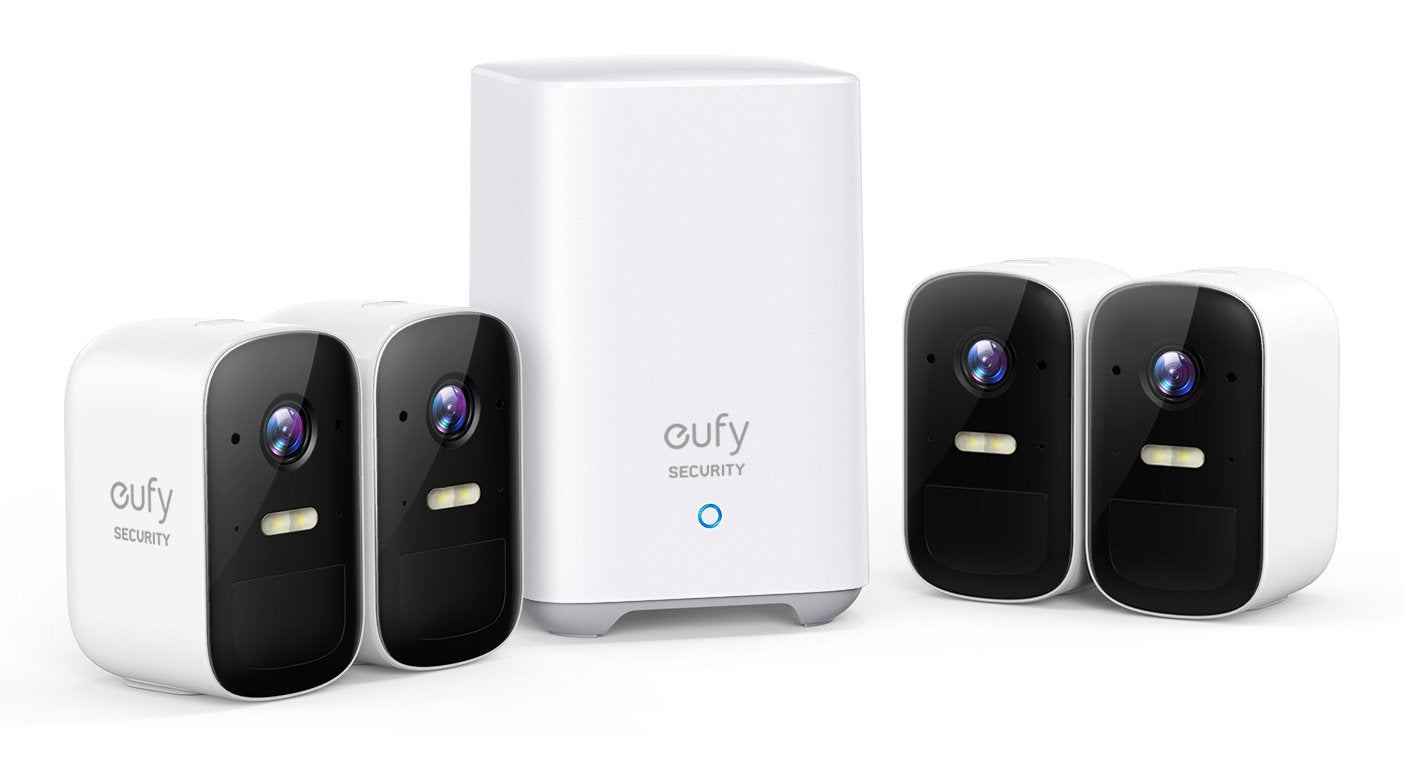 Pack 2 Cámaras De Videovigilancia Eufy Eufycam 2c 135 Visión Nocturna Control Desde App