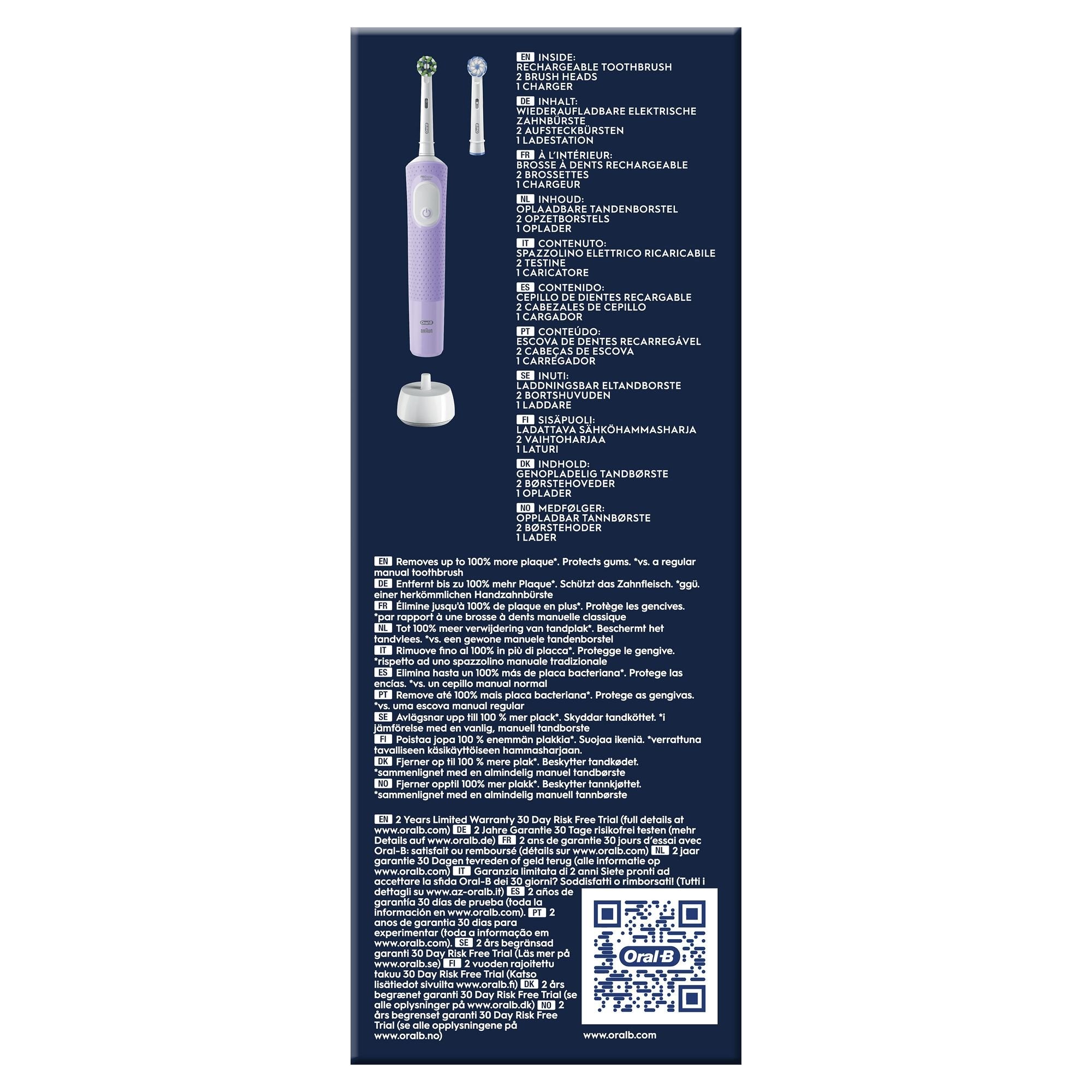 EAN 4210201432340 - Oral-B Vitality Pro Adulto Cepillo dental oscilante Violeta imagen 5