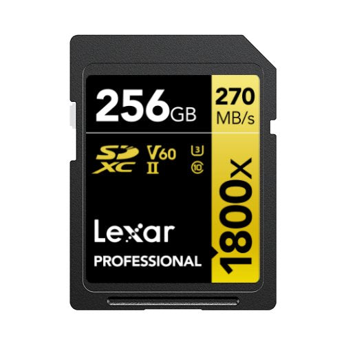 Lexar Sdxc 256gb Profesional 1800x Uhs-Ii U3 (180/270 Mb/S)