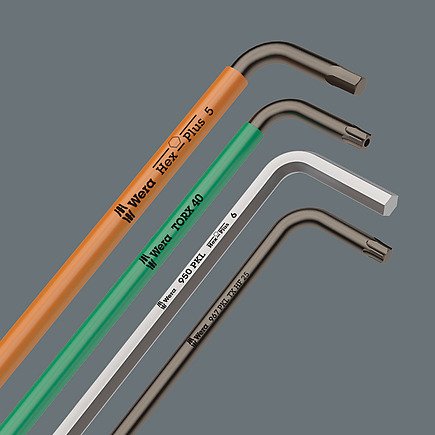 Wera 967/9 Tx Bo Sb L-Key Set, Blacklaser