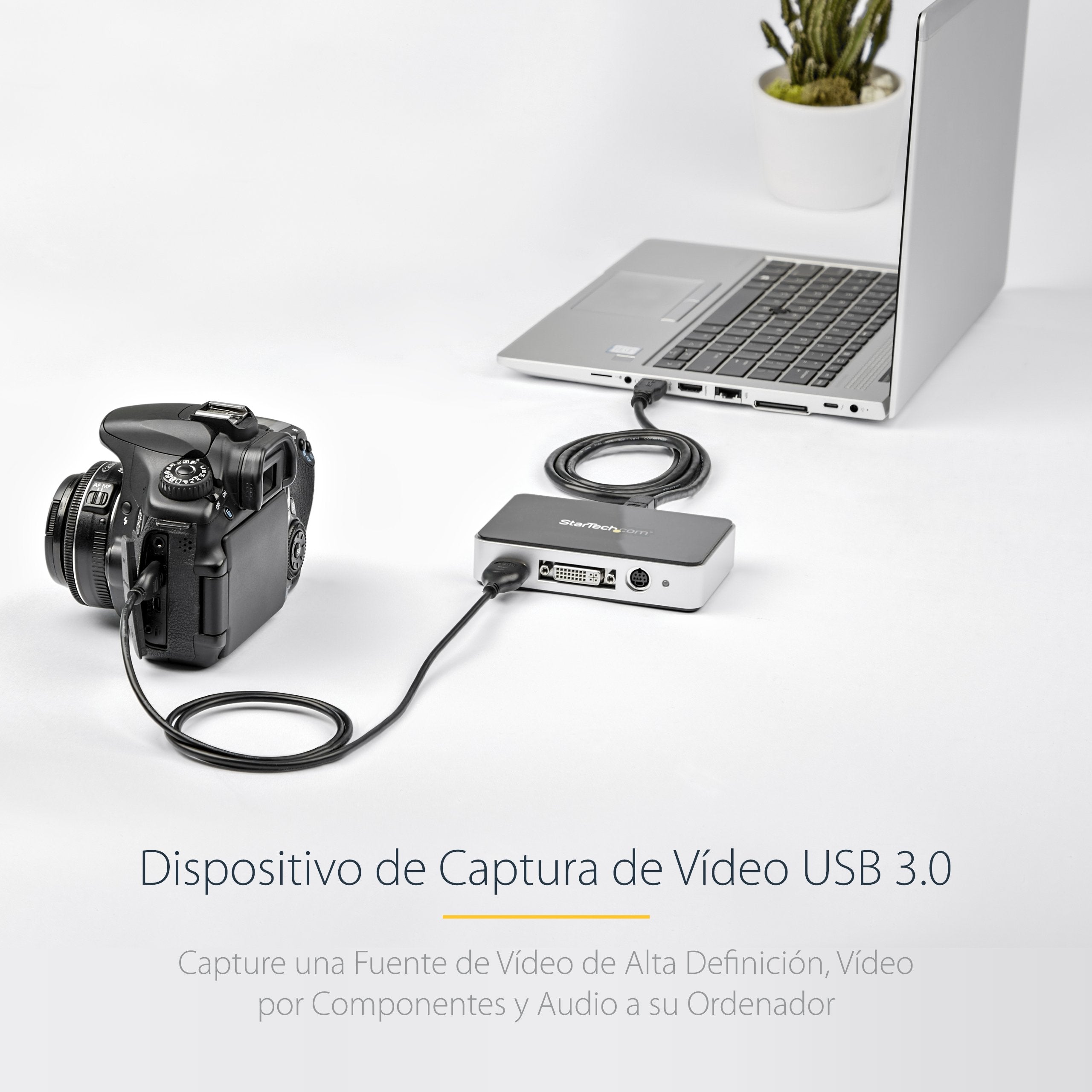 Startech Capturadora De Video Usb 3.0 A Hdmi, Dvi, Vga Y Componentes Grabador Video Hd 1080p 60fps