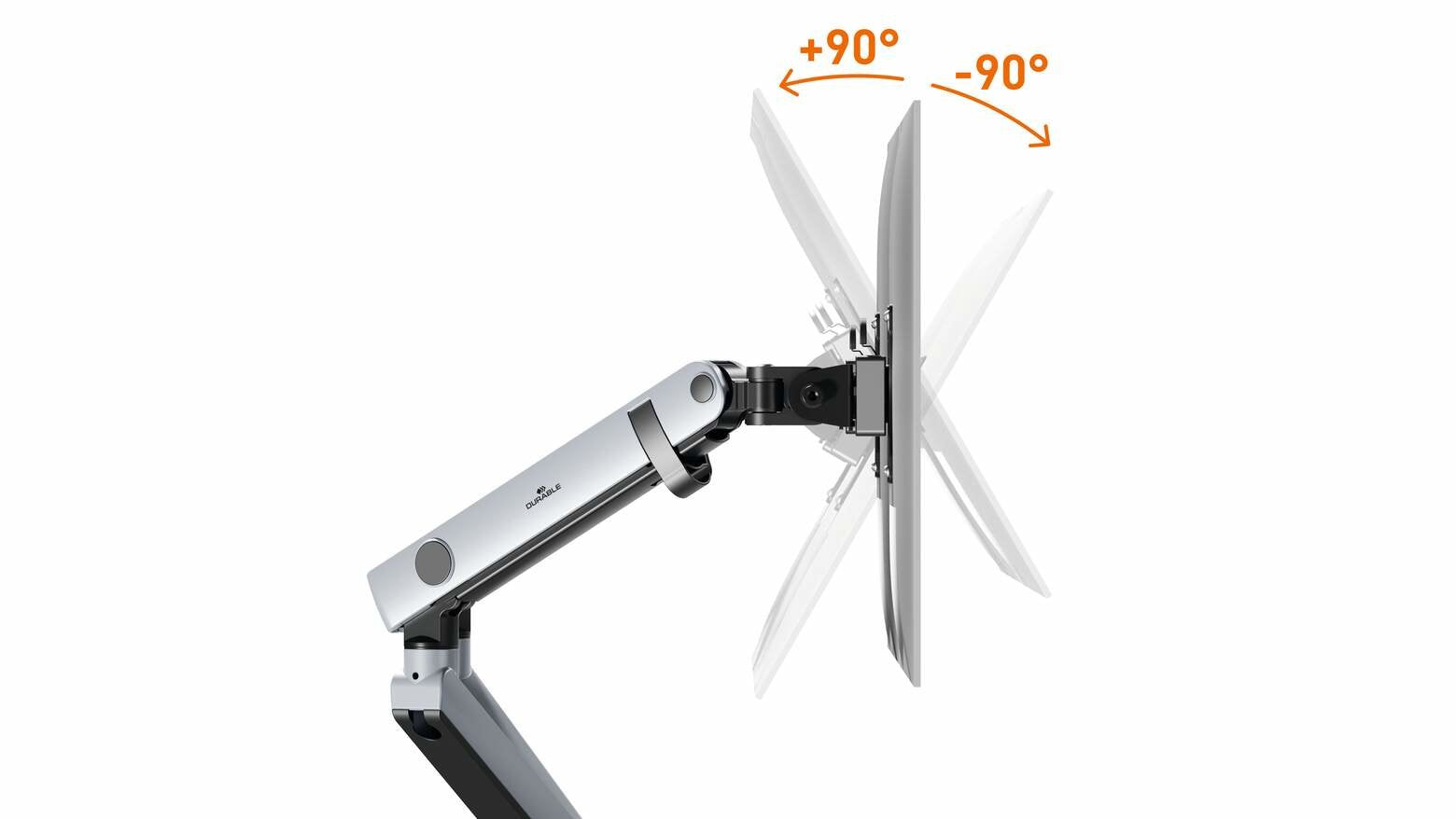 EAN 4005546735016 - Durable 509723 soporte para monitor 81,3 cm (32") Pared Plata imagen 4