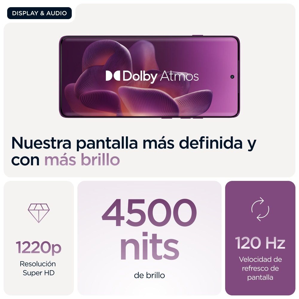 Smartphone Motorola Edge 60 Pro 6.67" Sim Doble Android 15 5g Usb Tipo C 12 Gb 512 Gb 6000 Mah Púrpura