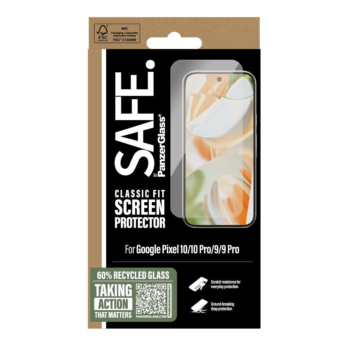 EAN 5715685029028 - PanzerGlass SAFE. by ® Screen Protector Google Pixel 10 | 10 Pro | 9 | 9 Pro | Classic Fit Protector de p imagen 3