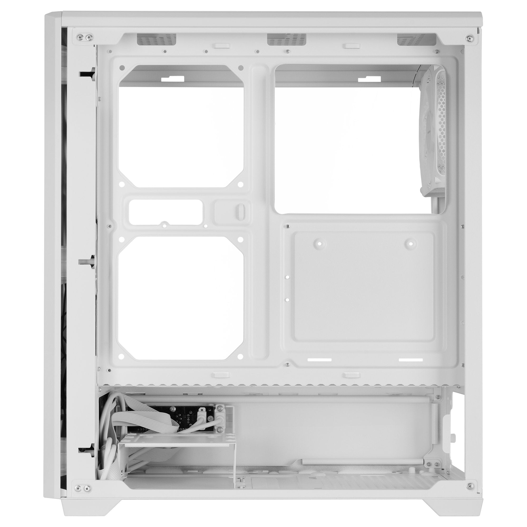 Caja Pc Atx Semitorre Mars Gaming Mc-Quantum Doble Cristal Templado Argb Gpu 335mm Blanco