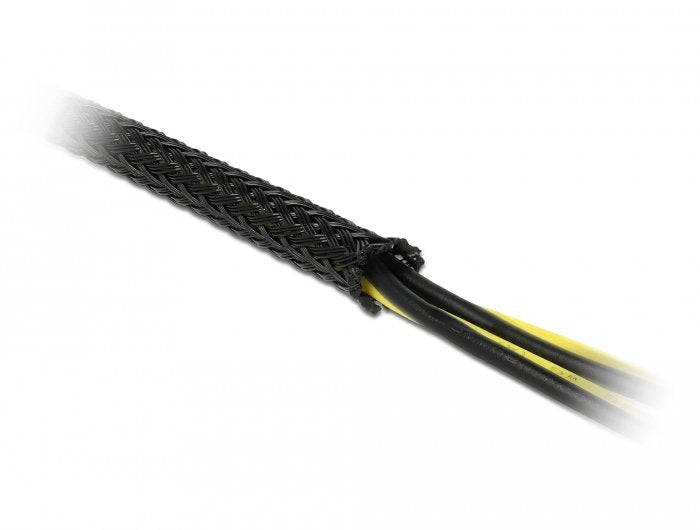 Delock Funda Trenzada 10 M X 25 Mm Negro