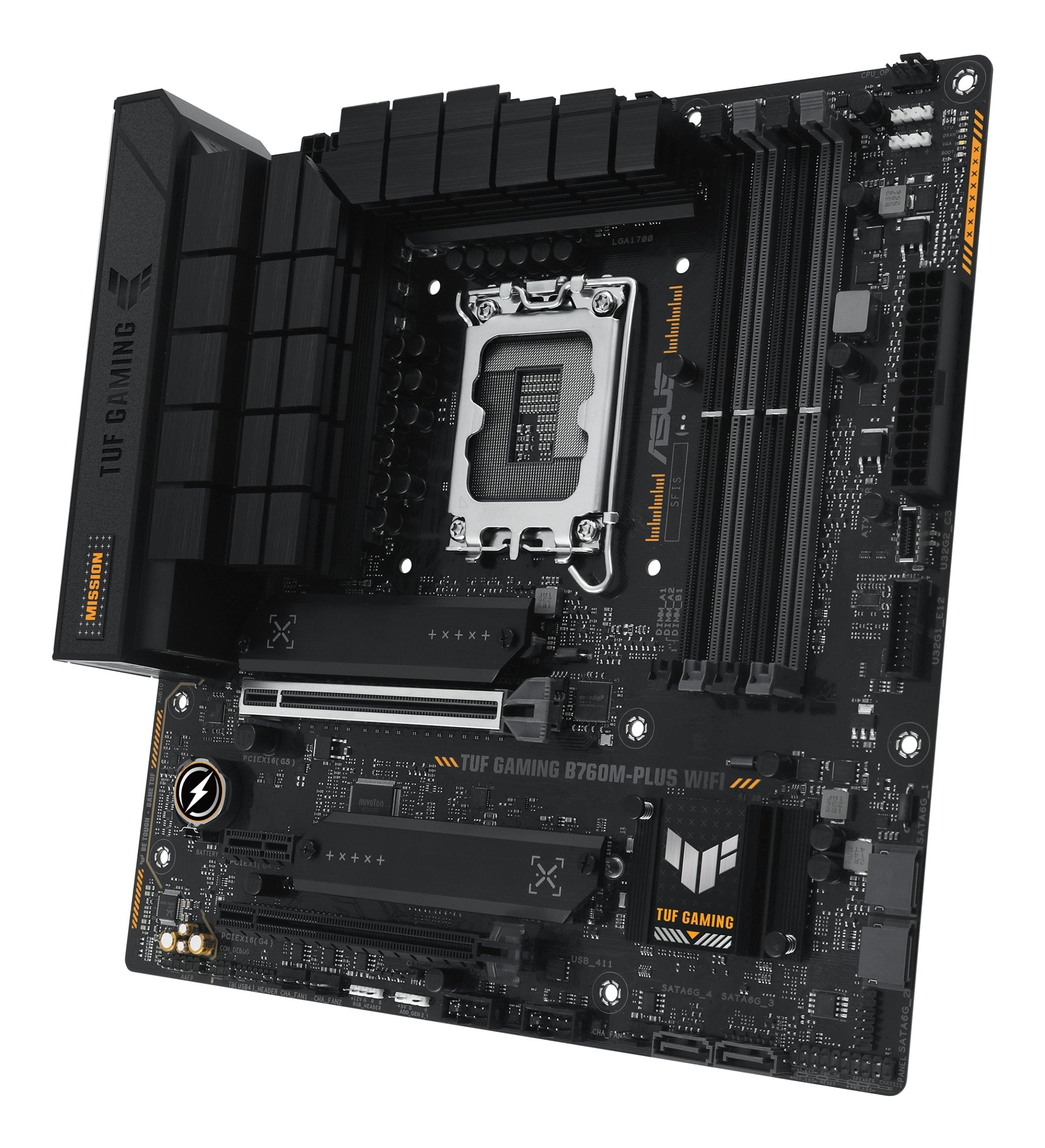 Placa Asus Tuf Gaming B760m-Plus,Intel,1700,B760,4ddr5,128gb,Hdmi+Dp,4sata+2m.2,5usb 3.2+1usb-C,2.5gb,Matx