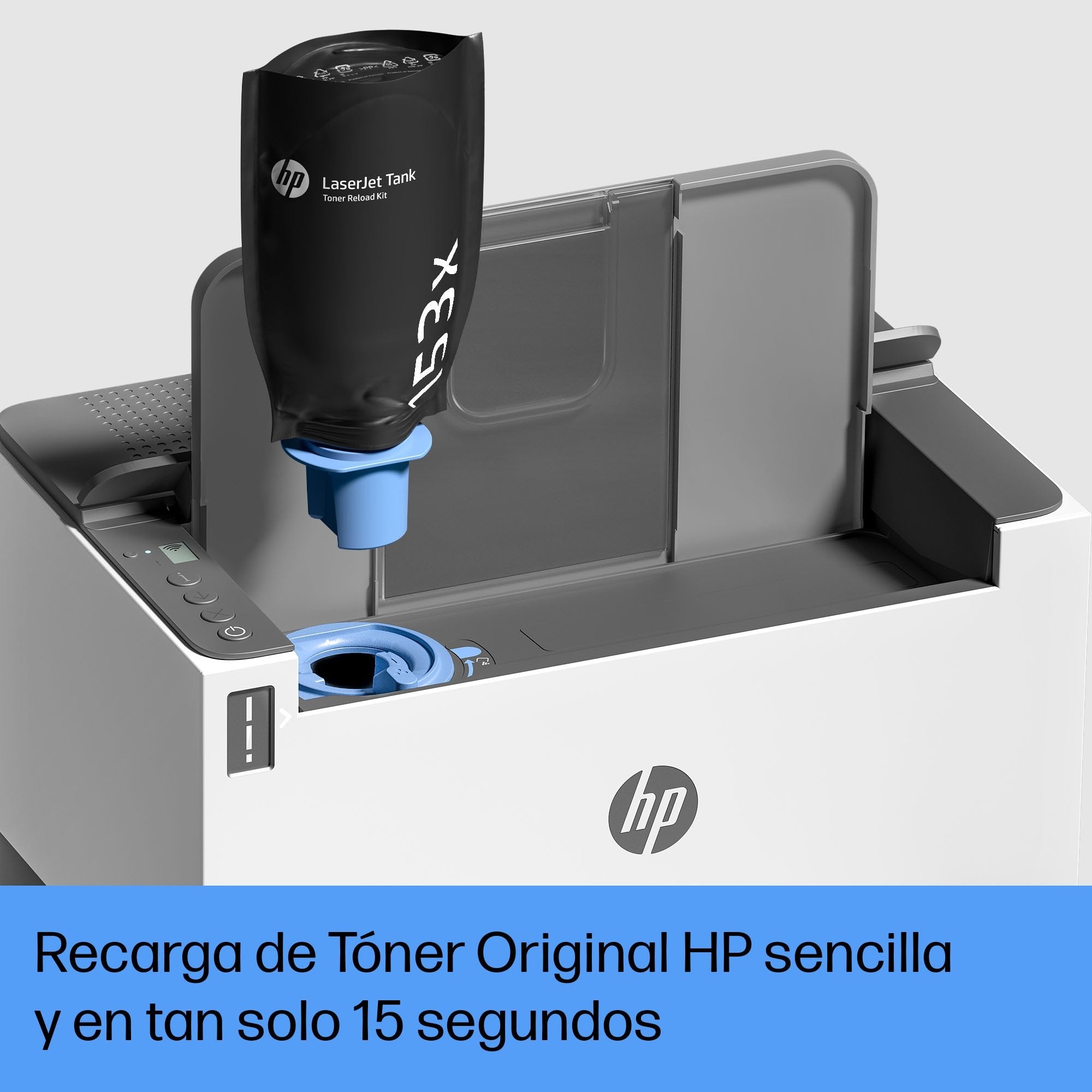 Impresora Recargable Láser Monocromo Hp Laserjet Tank 1504w Wifi Blanca