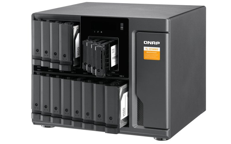 Qnap Unidad De Expansion Nas Tl-D1600s 12x 3.5" + 4x 2.5" Sata, 4x Sff-8088, 303.8x369.9x319.8 Mm