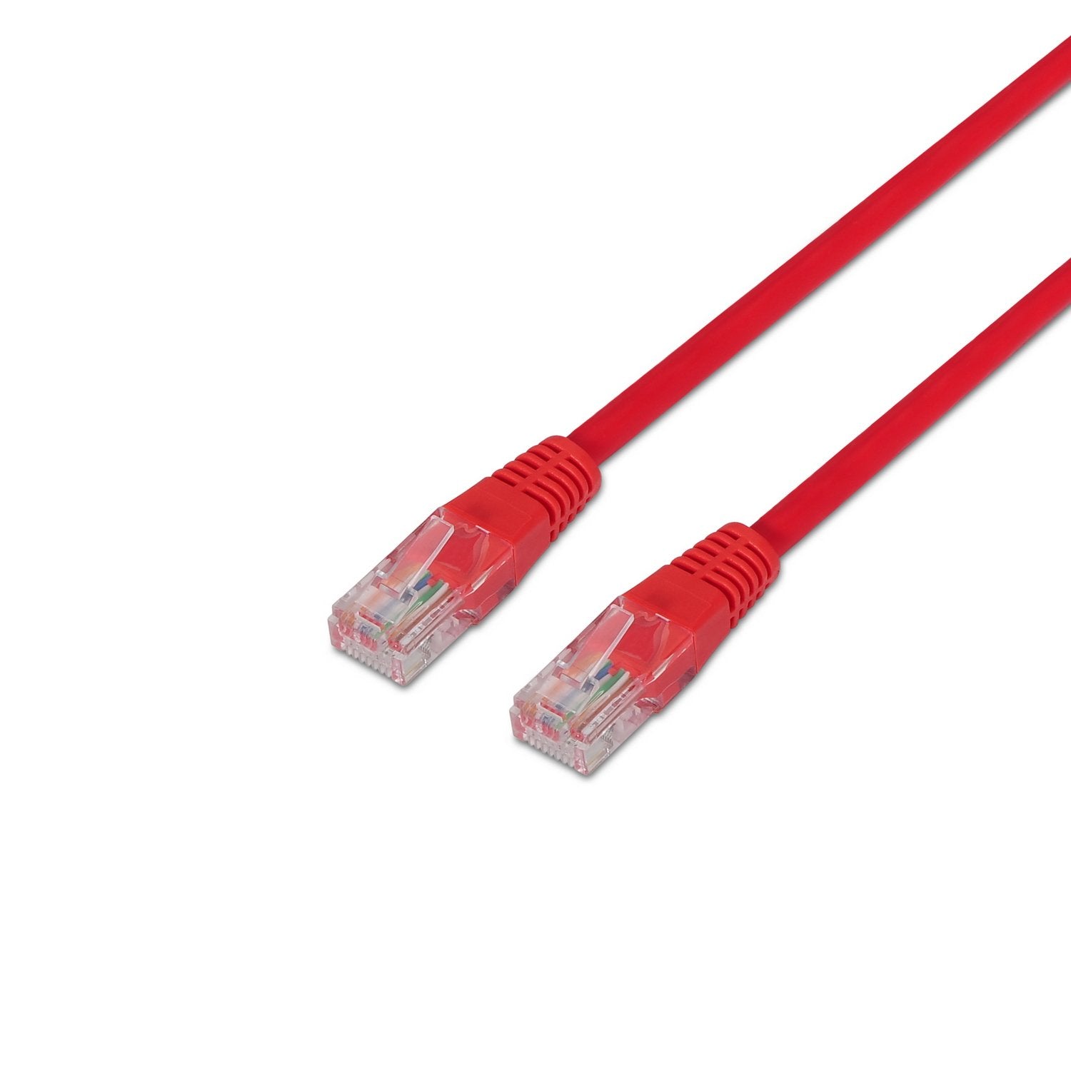 EAN 8436574701869 - AISENS A133-0187 cable de red Rojo 0,5 m Cat5e U/UTP (UTP) imagen 1