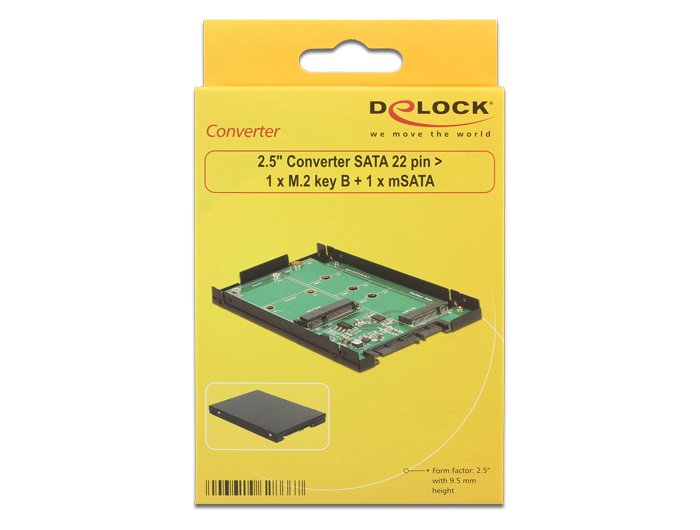Convertidor De Delock 2.5 "Sata 22pin> 1x M.2 62866