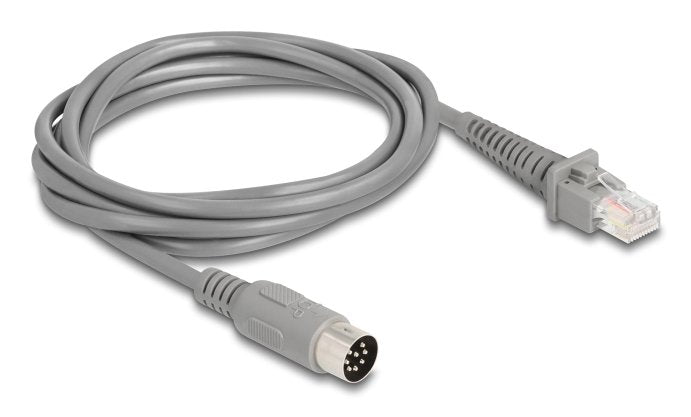 Delock Cable Rj50 Stecker Zu Din 8 Pin Stecker 2 M Grau