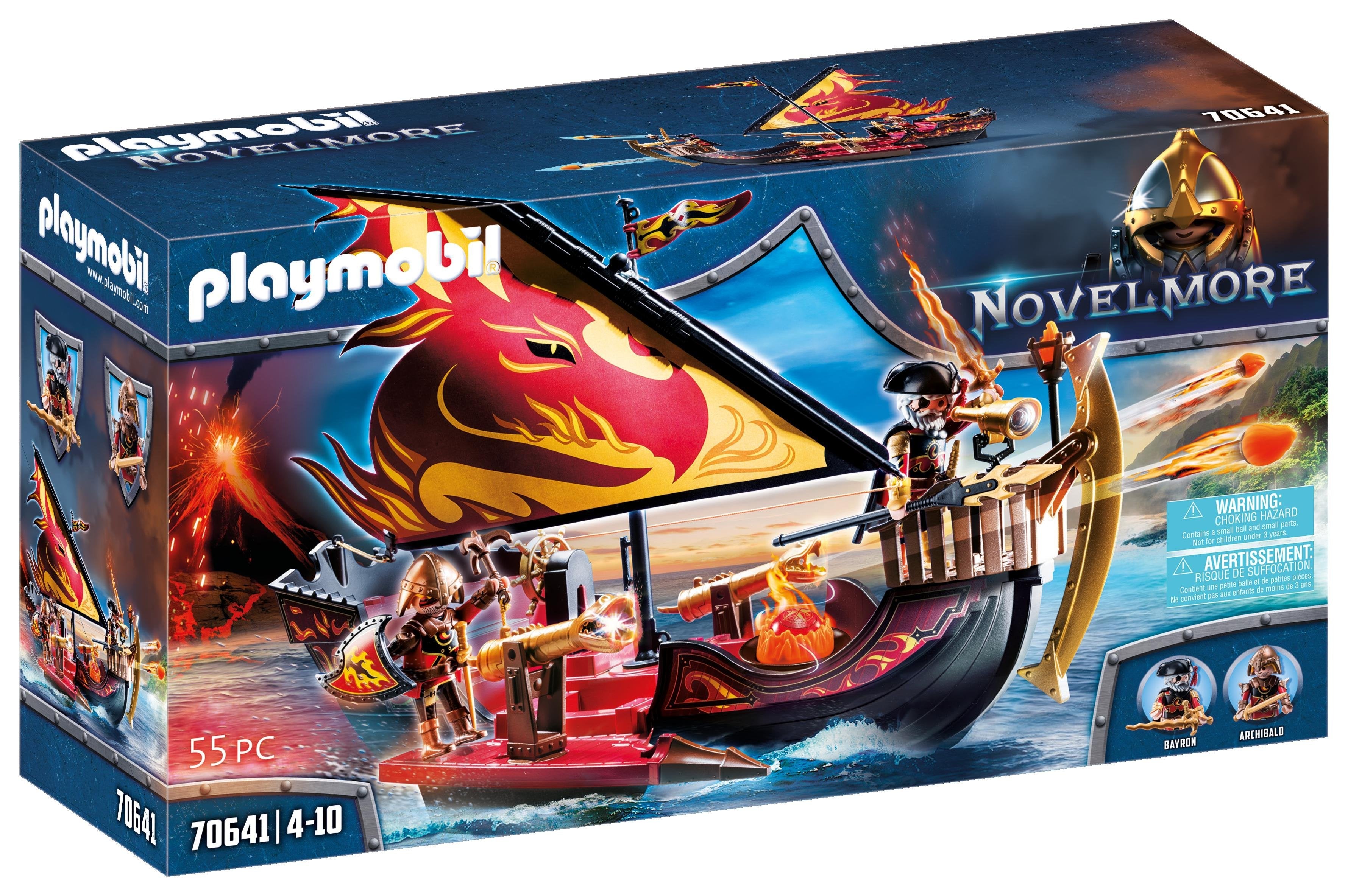 Playmobil 70641 Novelmore Barco Bandidos De Burnham