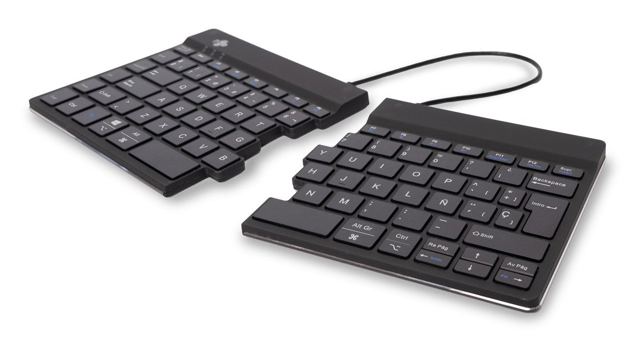 R-Go Split Break Keyboard, Qwerty (Es), Bluetooth, Black