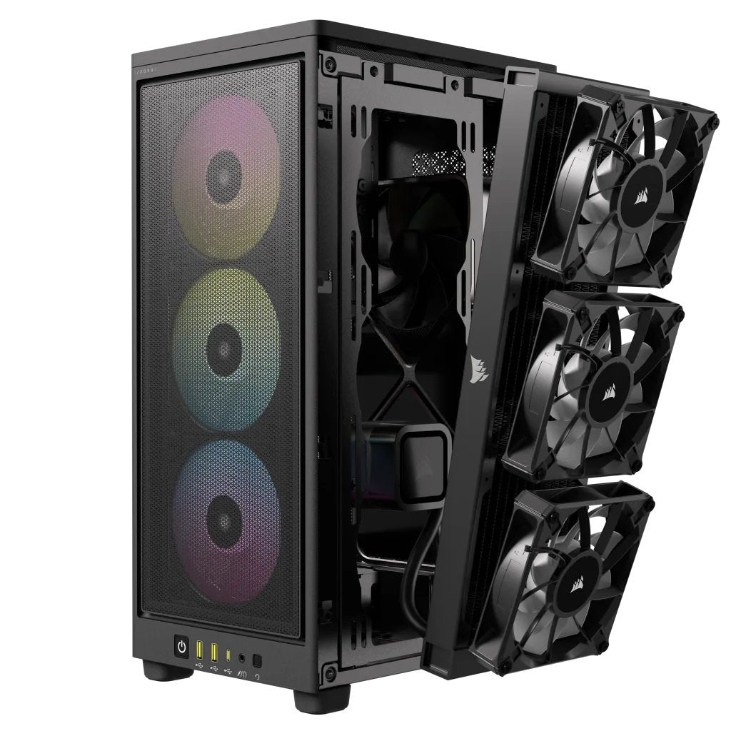 Caja Mini Itx Icue 2000d Rgb Airflow Black Corsair