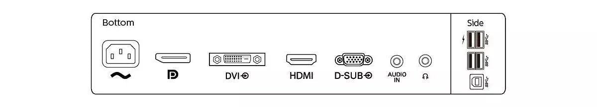 Monitor Philips B Line 252b9 Led 25" 1920 X 1200 Wuxga @ 60 Hz Ips 300 Cd/M 1000:1 5 Ms Hdmi, Dvi-D, Vga, Displayport Altavoces Negro Textura