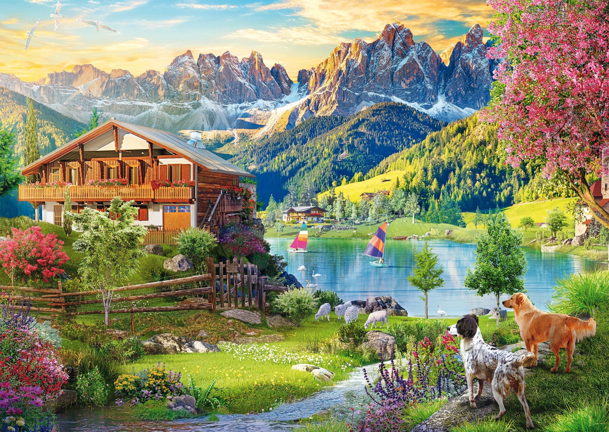 Schmidt Spiele Erholung In Den Dolomiten (1000 Teile) 58886