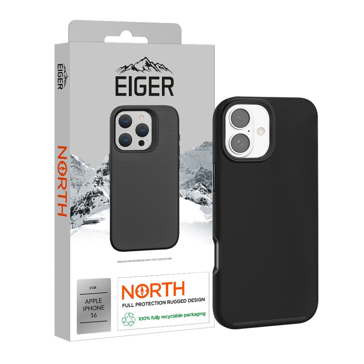Eiger North Case Iphone 16 Schwarz