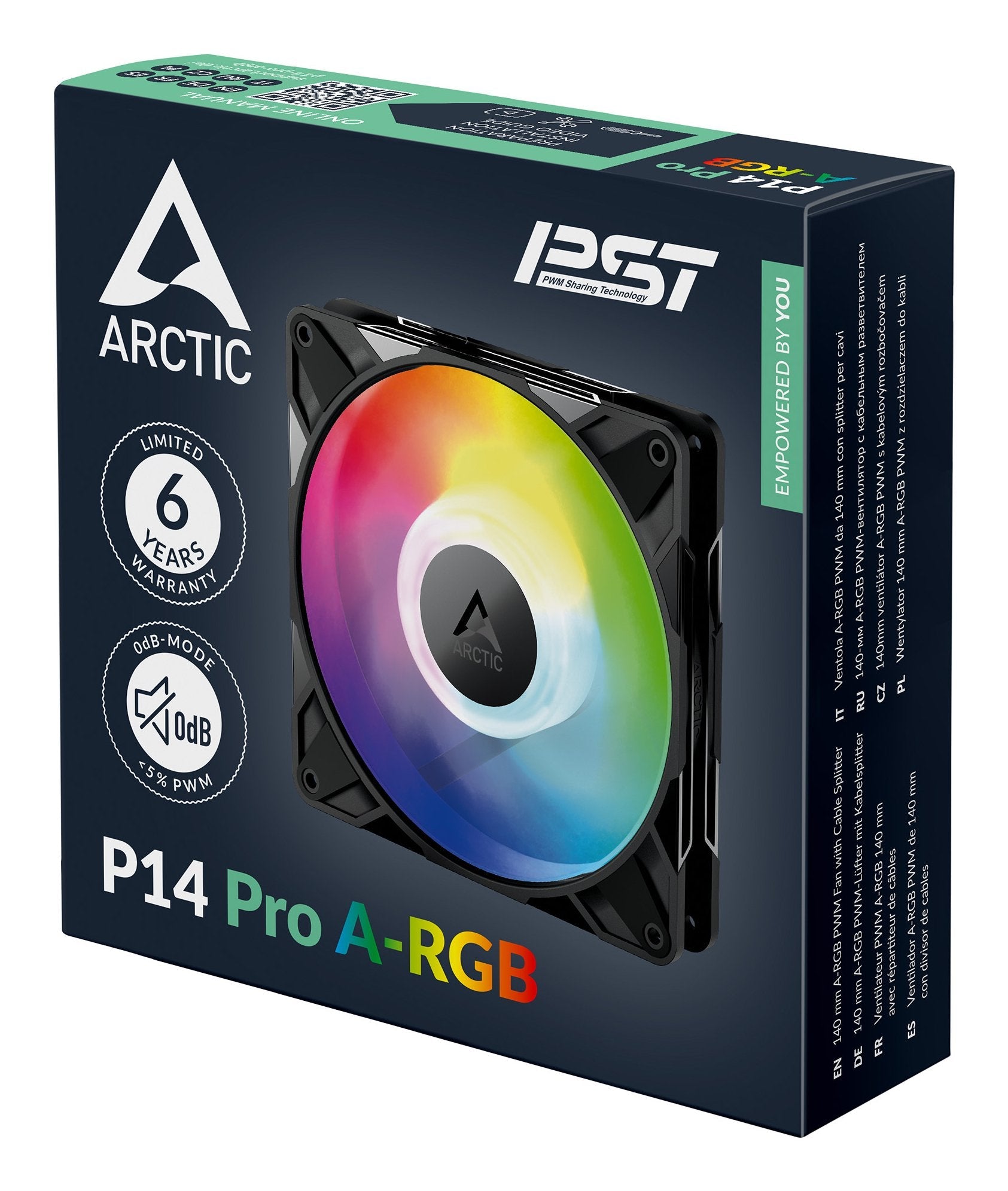 EAN 4895265000393 - ARCTIC P14 Pro A-RGB Carcasa del ordenador Ventilador 14 cm Negro 1 pieza(s) imagen 8