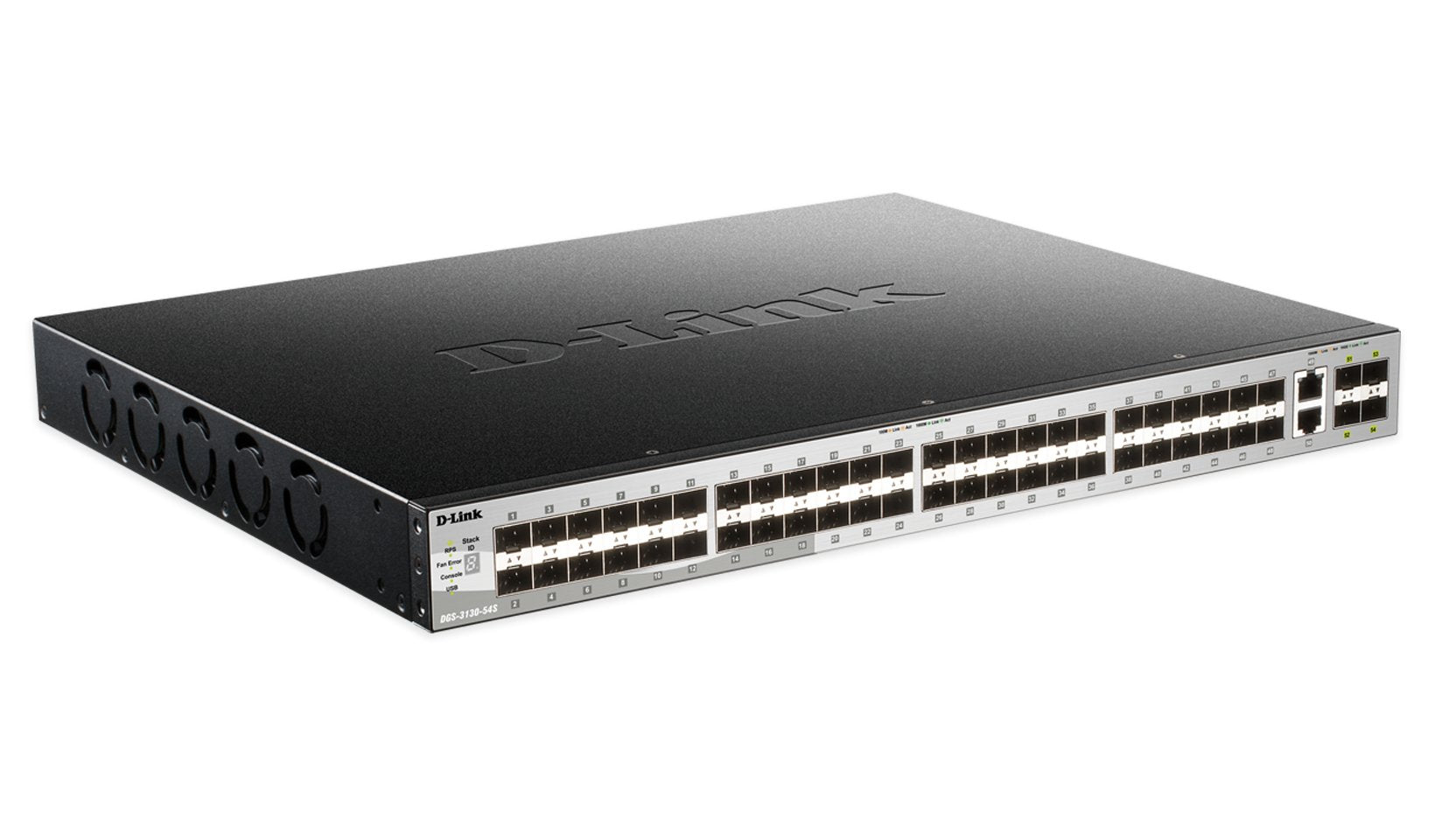 D-Link Switch Proline L3 Gestionable Dgs-3130-54s Data Center 10gbe Top-Of-Rack,48 Puertos 10 Gigabit Sfp,Montaje En Rack,Garantia Hasta Fin De Vida Del Producto