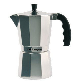 Cafetera Orbegozo Kf 300 De Aluminio Para 3 Tazas - Prepara Cafe Delicioso En Minutos En Cualquier Cocina - Mango