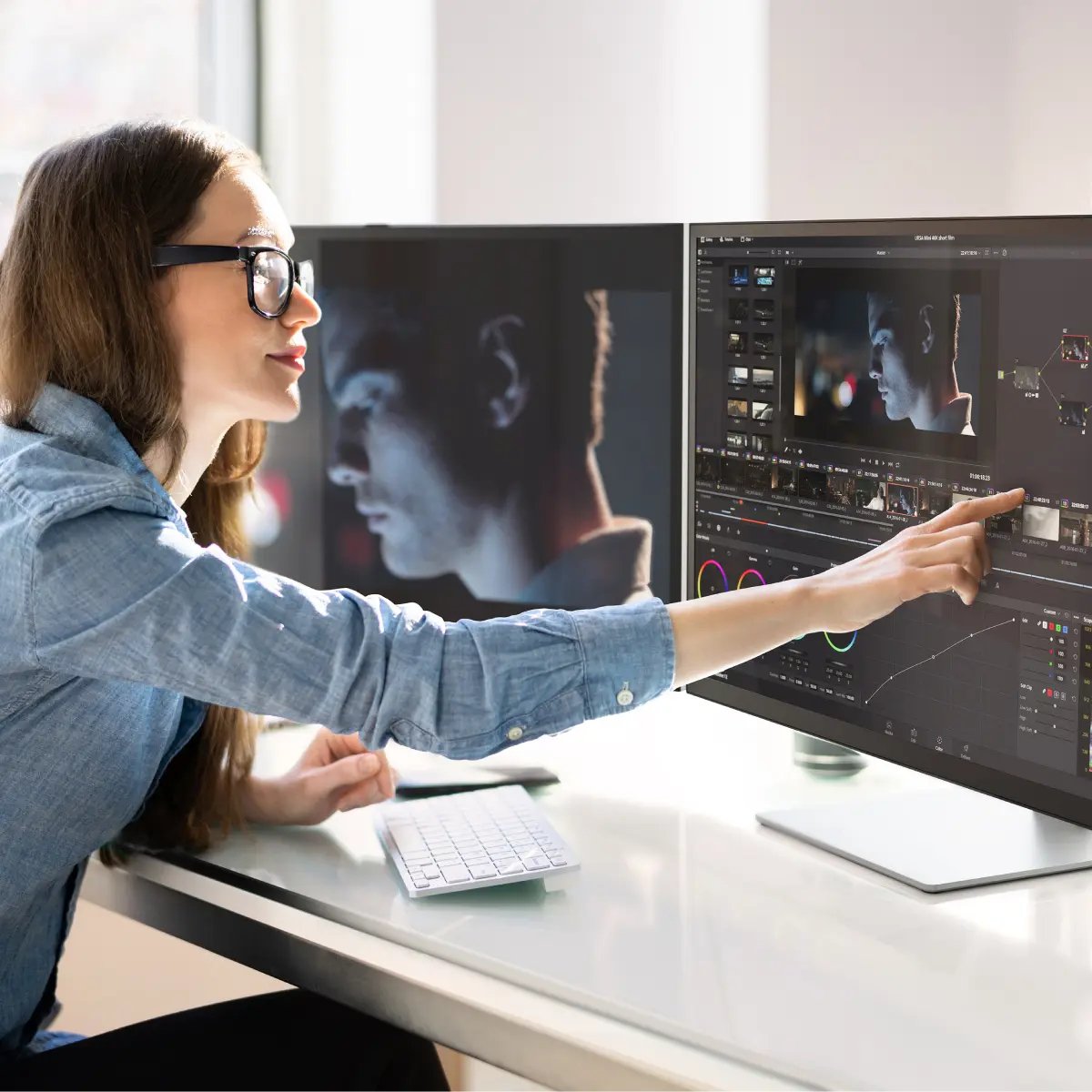 EAN 9350784028471 - ALOGIC 32C4KPDWT LED display 81,3 cm (32") 3840 x 2160 Pixeles 4K Ultra HD Pantalla táctil Multi-usuario imagen 10