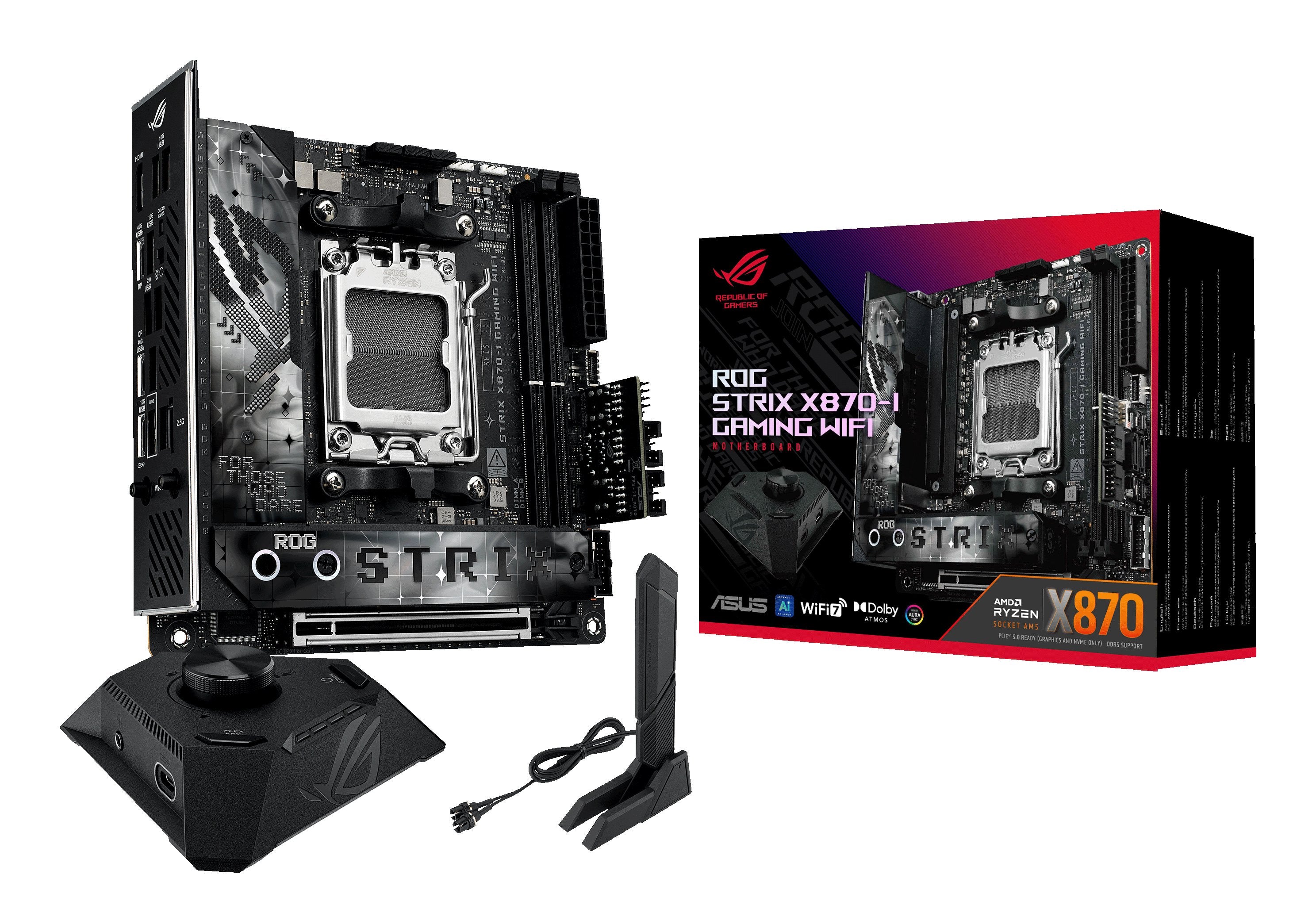 EAN 4711387740309 - ASUS ROG STRIX X870-I GAMING WIFI AMD X870 Zócalo AM5 mini ITX imagen 1