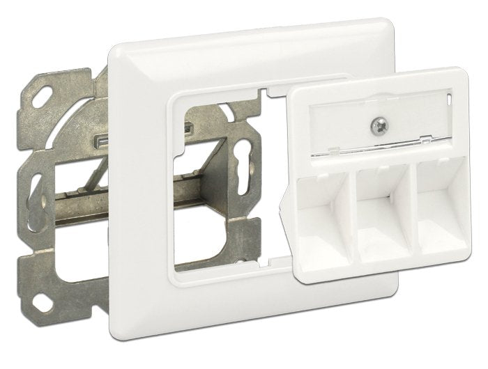 Keystone Anschlussdose 3 Port Kompakt