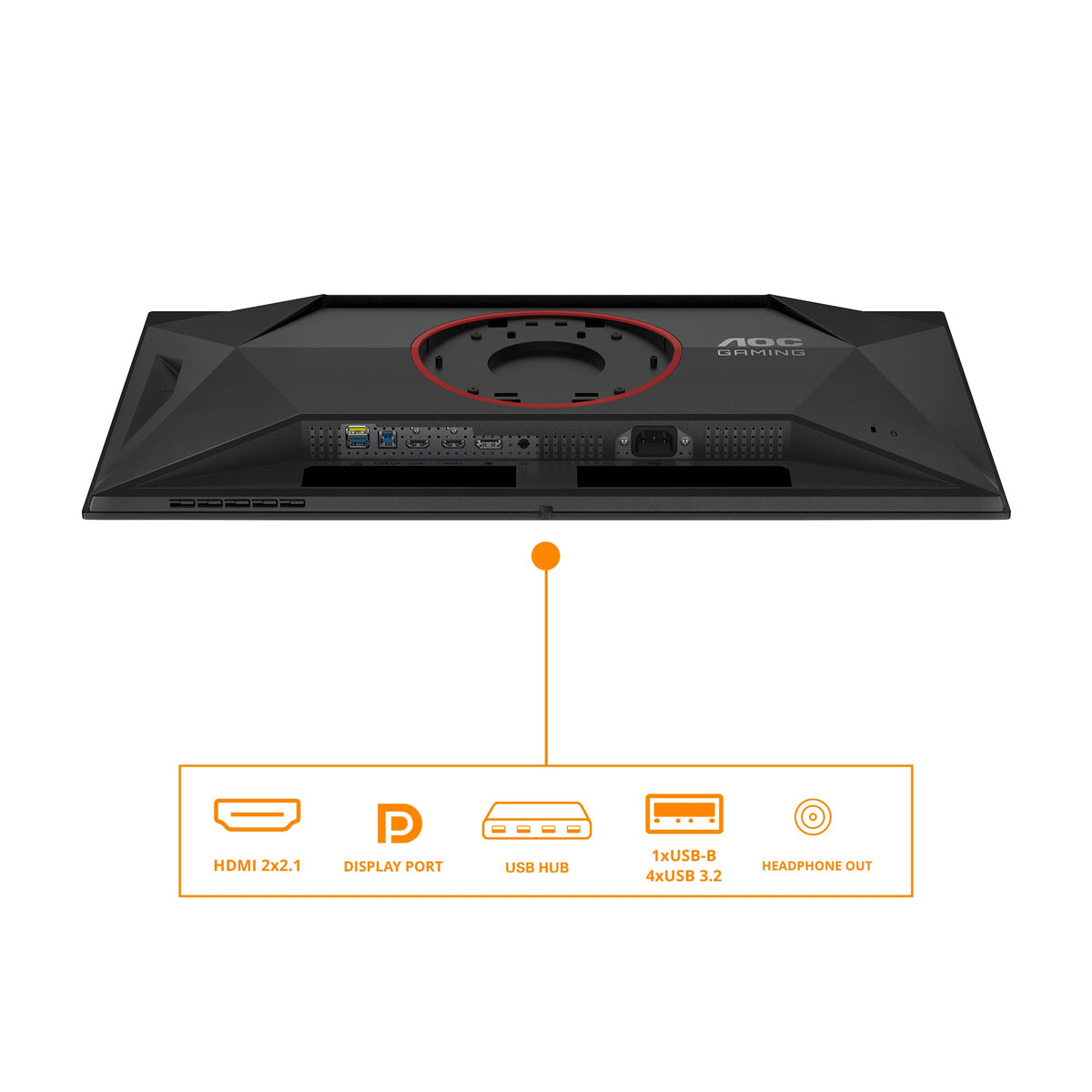 EAN 4038986183161 - AOC G4 Q27G4ZD/69 pantalla para PC 67,3 cm (26.5") 2560 x 1440 Pixeles Negro, Rojo imagen 3