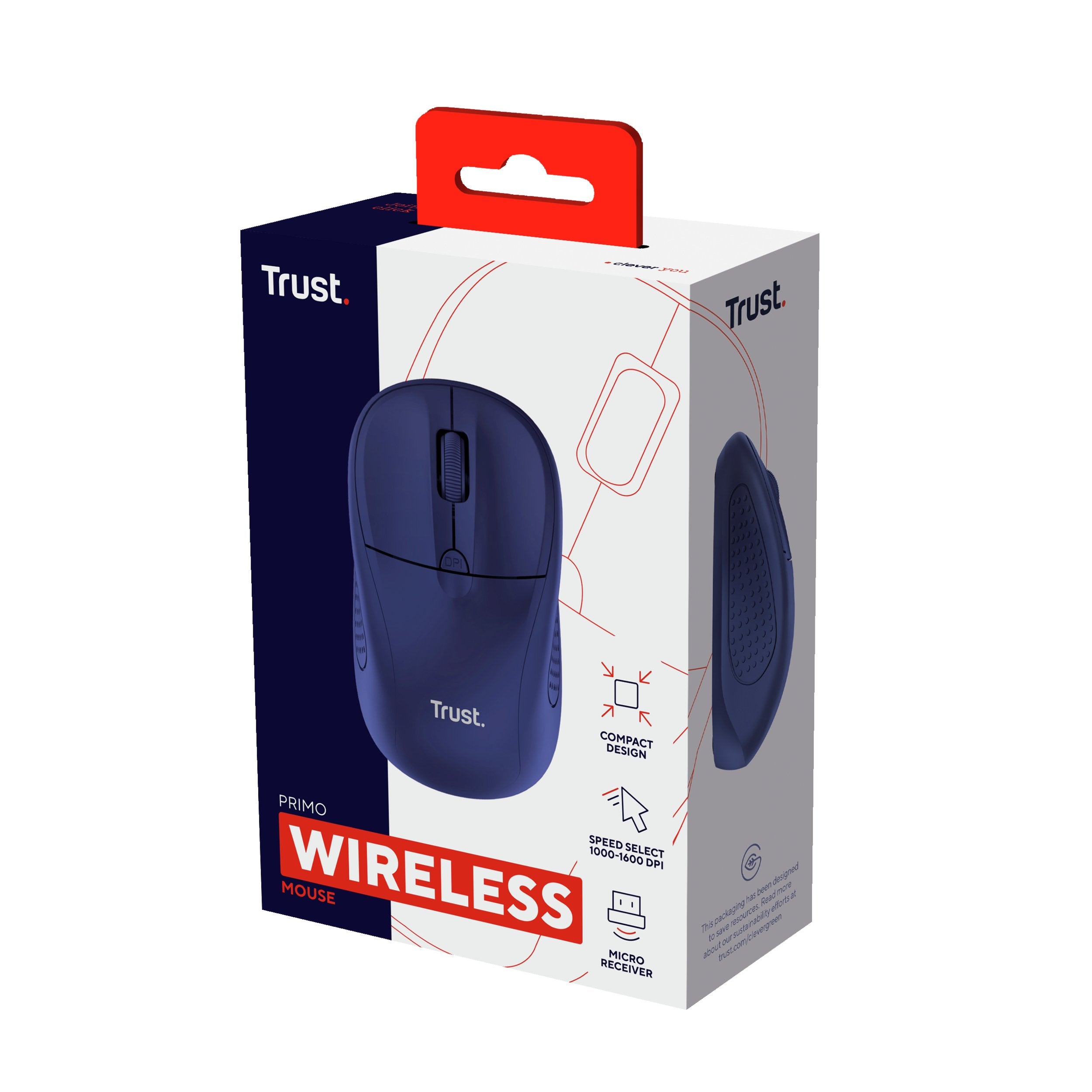 EAN 8713439247961 - Trust Primo ratón Viajes Ambidextro RF inalámbrico Óptico 1600 DPI imagen 5