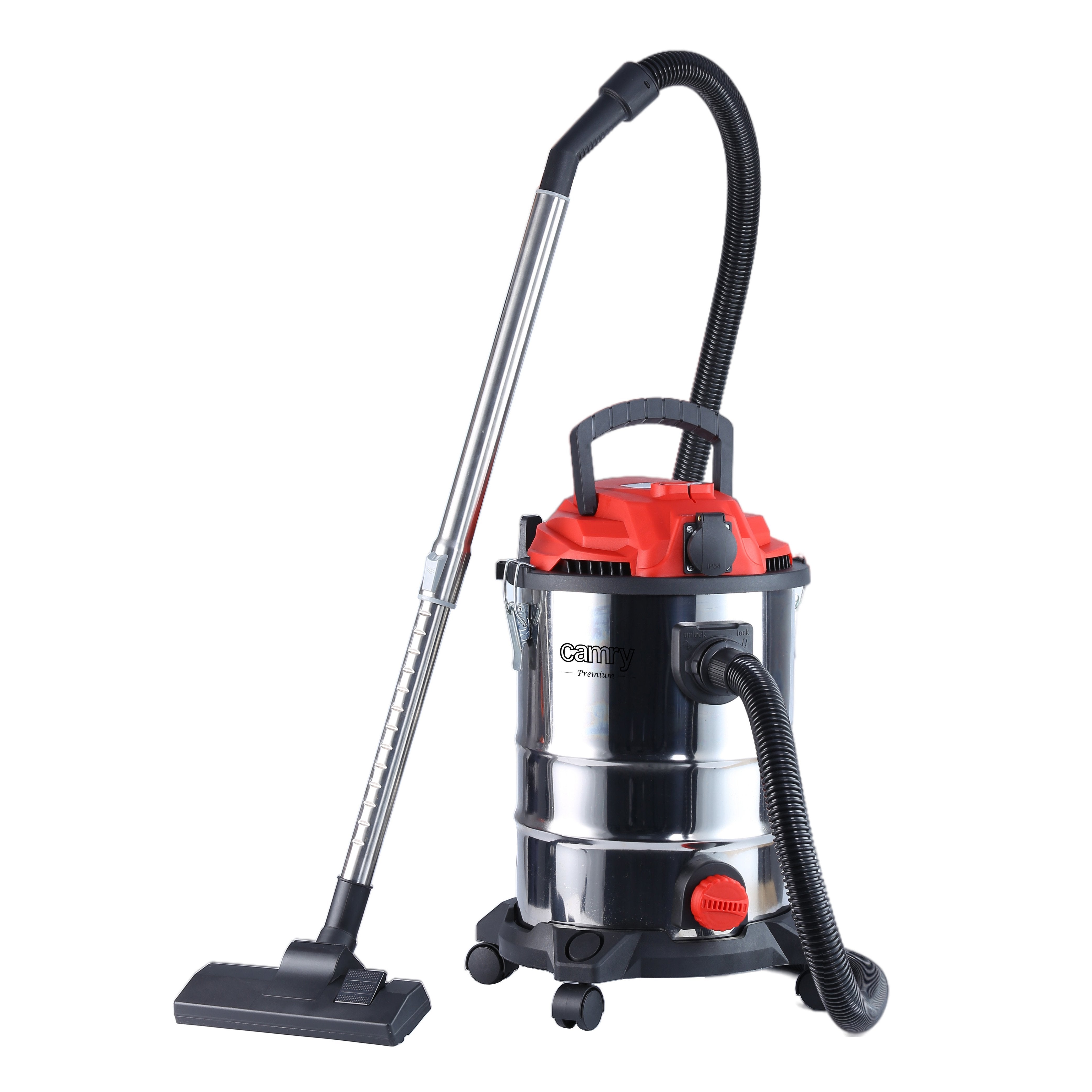 EAN 5902934839907 - Camry Premium CR 7045 extractor de polvo Negro, Rojo, Acero inoxidable 25 L 3400 W imagen 1