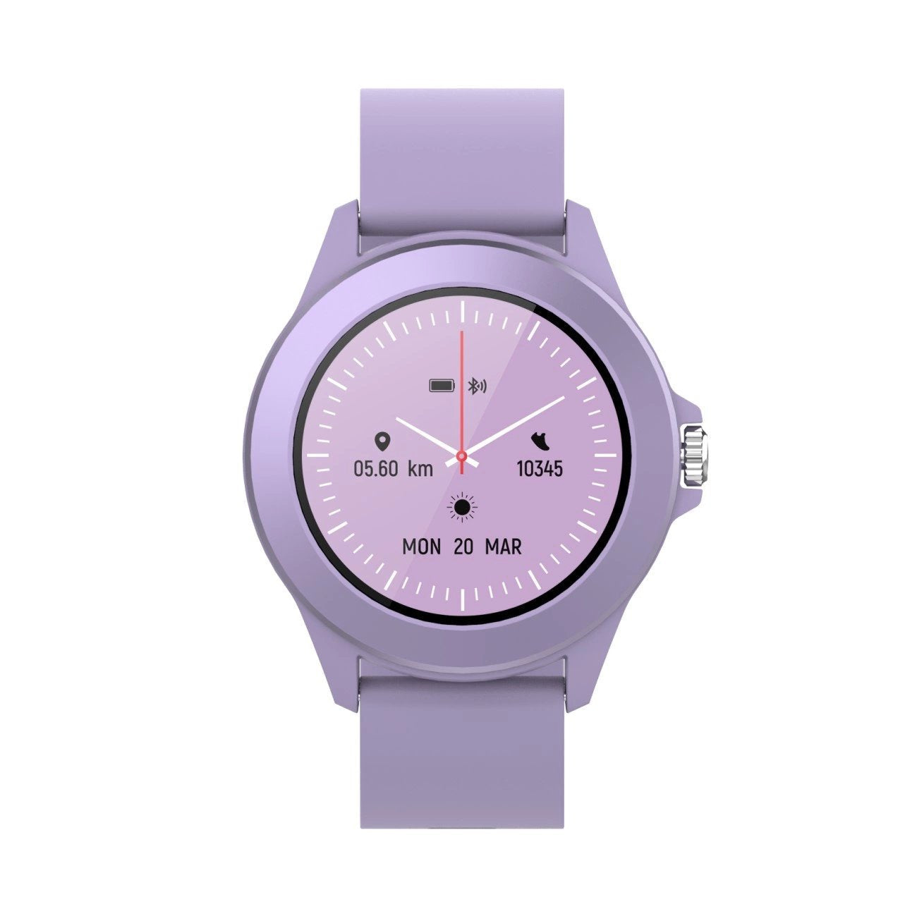 Smartwatch Forever Colorum Cw-300 Notificaciones Frecuencia Cardíaca Purpura