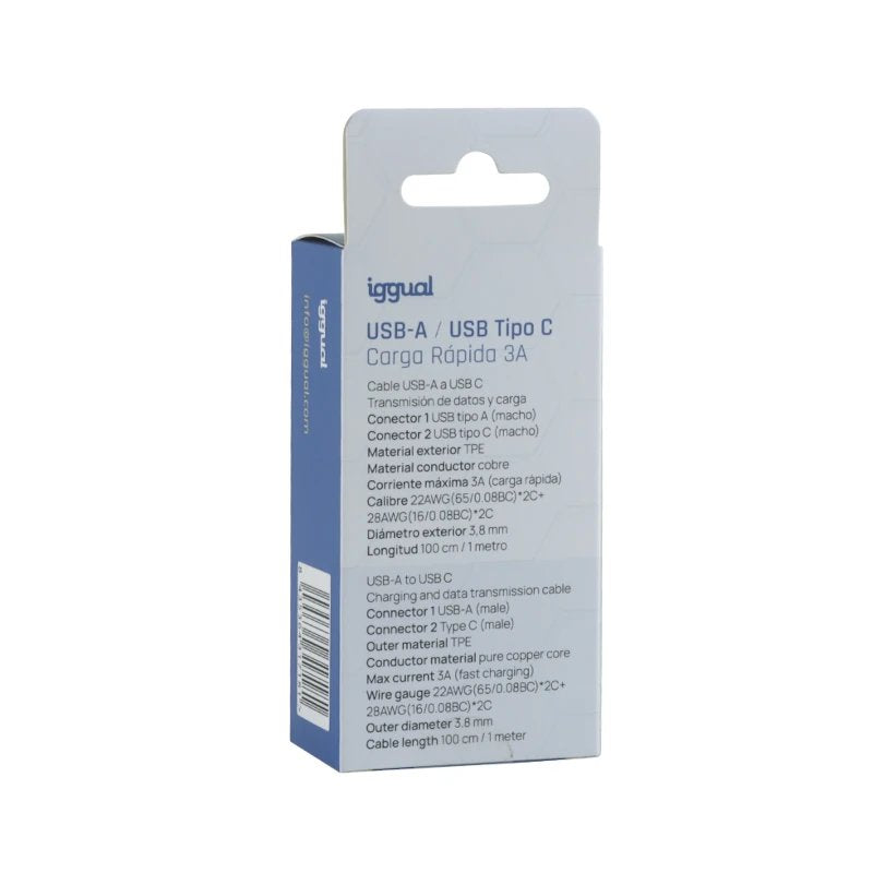 EAN 8435364317181 - iggual IGG317181 cable USB USB 2.0 1 m USB A USB C imagen 4