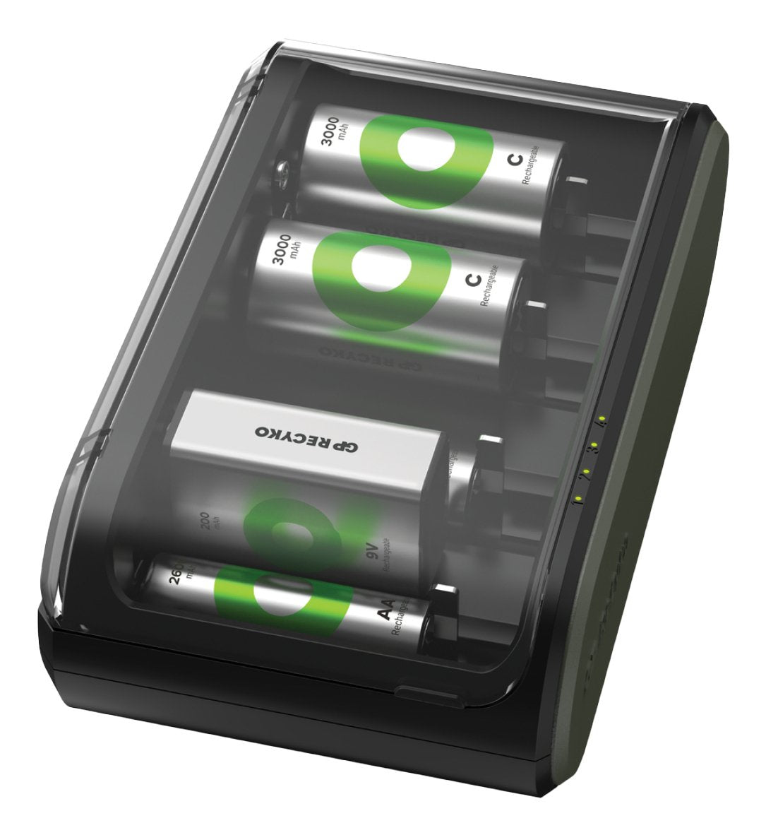 Cargador Gp Recyko B631 Universal Aa/Aaa/C/D/9v Accus