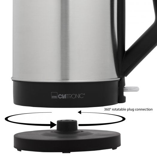 EAN 4006160638332 - Clatronic WKS 3692 tetera eléctrica 1,5 L 2200 W Negro, Acero inoxidable imagen 2