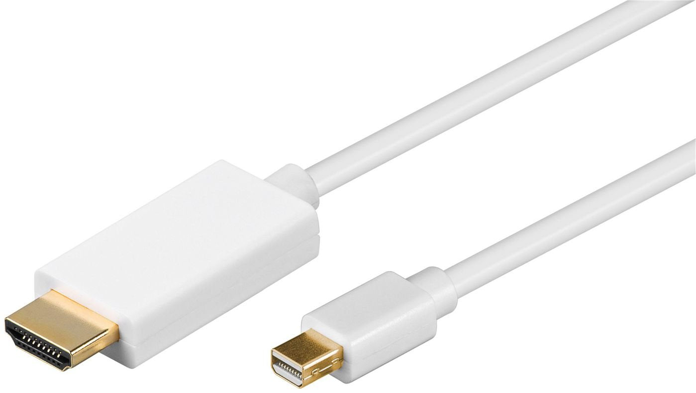Microconnect Mdphdmi1 Adaptador De Cable De Vídeo 1 M Hdmi Tipo A (Estándar) Mini Displayport Blanco