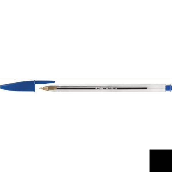 Caja De Bolígrafos De Tinta De Aceite Bic Cristal Large 880656 50 Unidades Azules