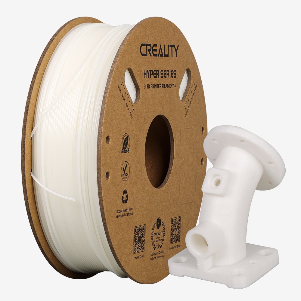 Creality Hyper Abs Filament, 3d-Filament (Wei, 1 Kg, 1,75 Mm, Auf Rolle)