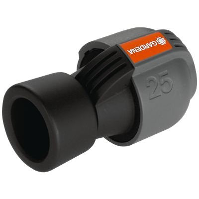 Gardena 2762-20 Tapon Para Sistema De Riego Gardena 25mm> 1 ", Conexión Negro / Gris