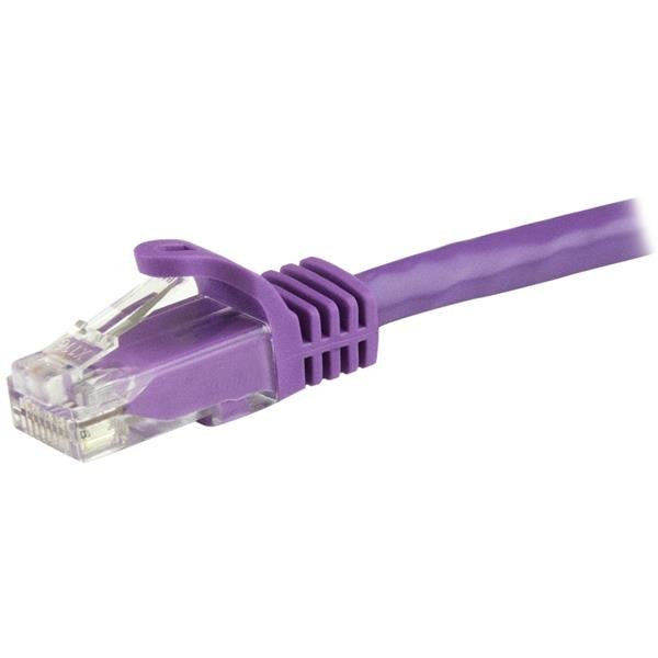 Startech.Com Cable De 1,5m Cat6 Ethernet De Red Púrpura - Rj45 Sin Enganches - 24awg, 1,5 M, Cat6, U/Utp (Utp), Rj-45, Rj-45, Púrpura