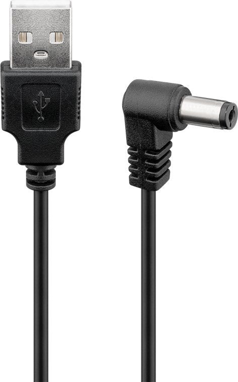 EAN 4040849551567 - Goobay 55156 cable de transmisión Negro 1,5 m USB A IEC Type A (5.5 mm, 2.5 mm) imagen 1